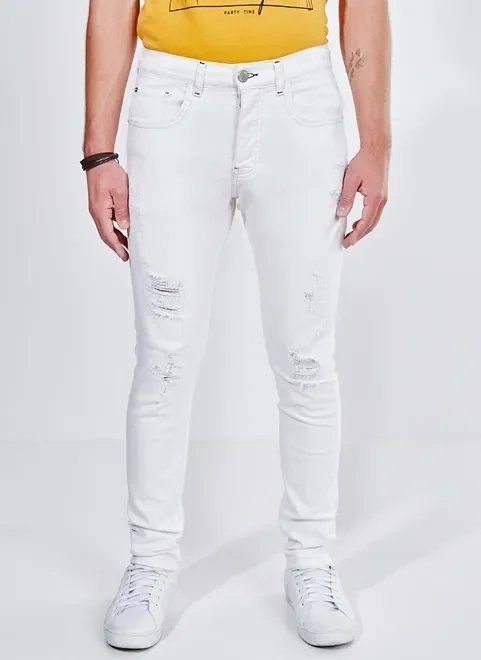 calça skinny em sarja calça skinny em sarja