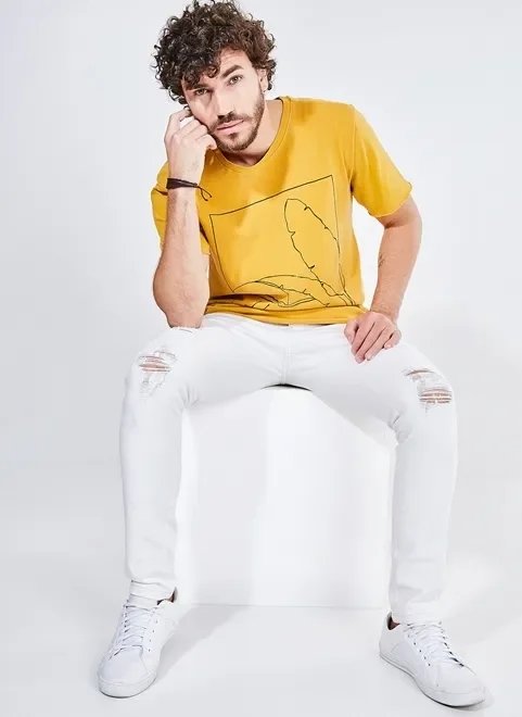 calça skinny em sarja calça skinny em sarja
