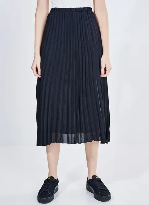 saia midi plissada saia midi plissada