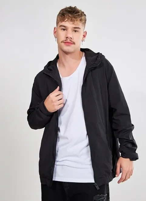 jaqueta leve corta vento com capuz jaqueta leve corta vento com capuz