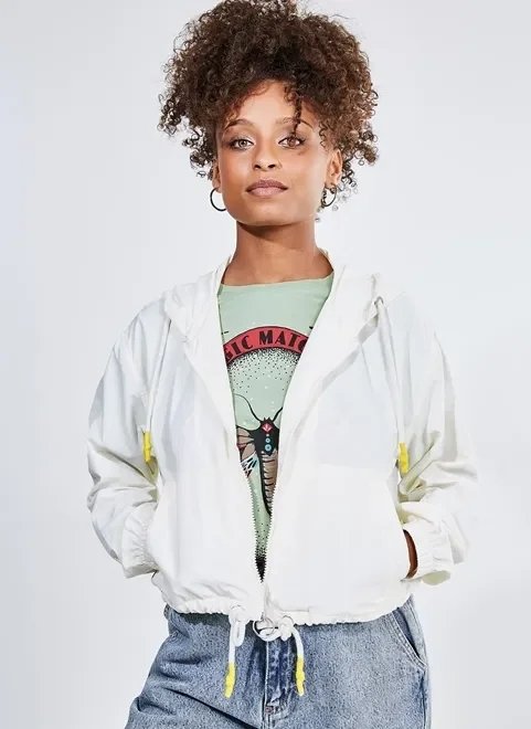 jaqueta cropped ampla com cordão jaqueta cropped ampla com cordão