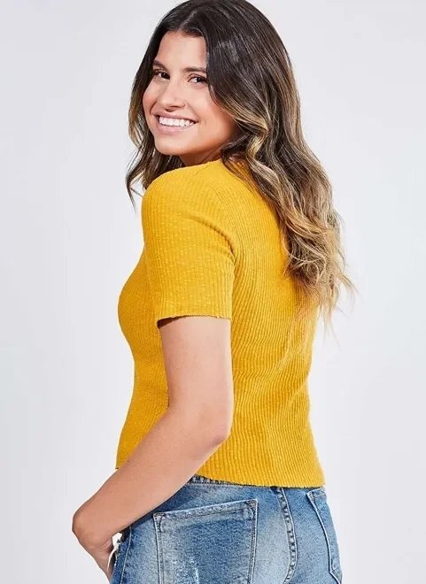 blusa cropped decote v franzido blusa cropped decote v franzido