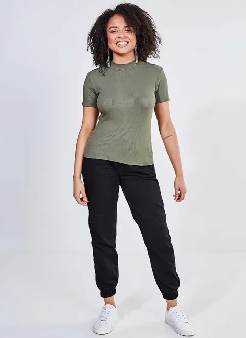 blusa golinha em malha canelada blusa golinha em malha canelada