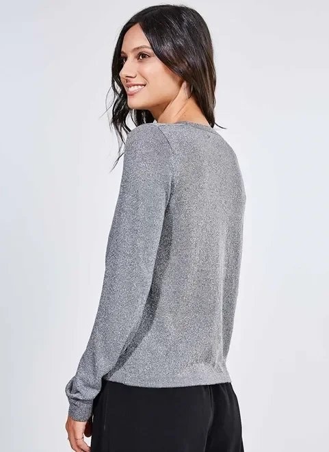 blusa alongada metalizada blusa alongada metalizada