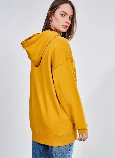 blusão em moletom liso oversized blusão em moletom liso oversized