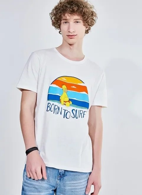 camiseta simpsons born to surf camiseta simpsons born to surf