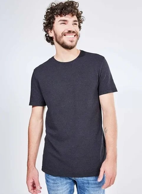 camiseta em malha texturizada camiseta em malha texturizada