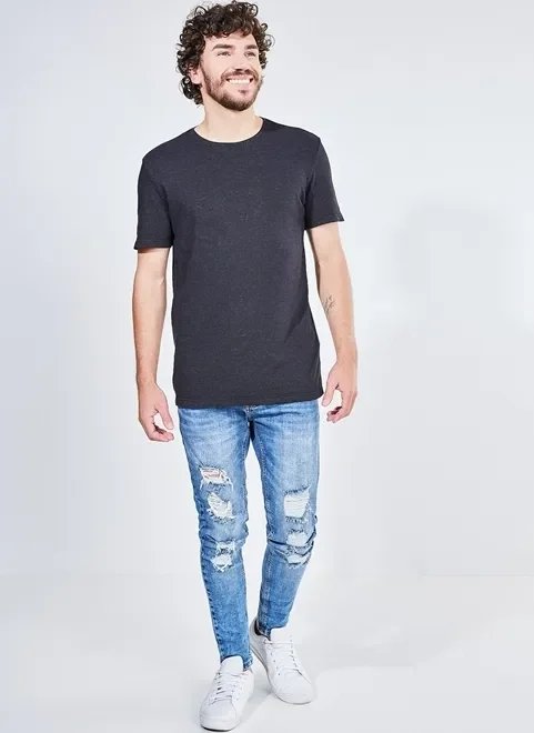 camiseta em malha texturizada camiseta em malha texturizada