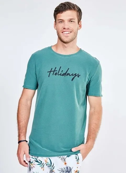 camiseta lettering holidays camiseta lettering holidays