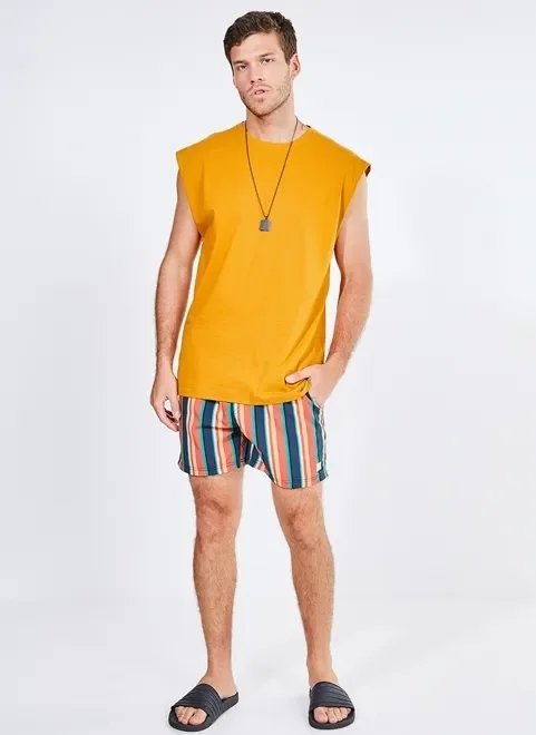 bermuda de banho listrada bermuda de banho listrada