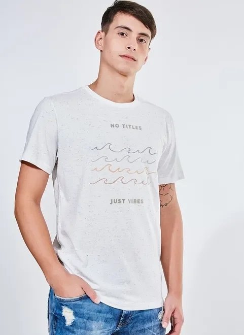 camiseta estampa flocada em malha botonê camiseta estampa flocada em malha botonê