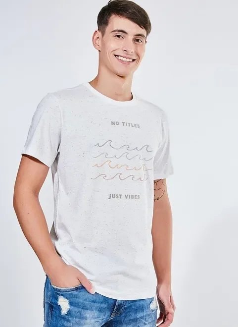 camiseta estampa flocada em malha botonê camiseta estampa flocada em malha botonê