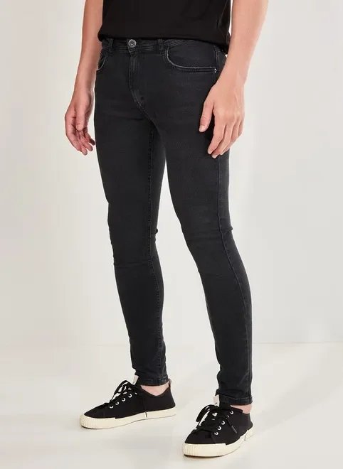 calça super skinny em jeans black calça super skinny em jeans black