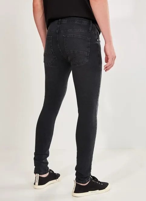 calça super skinny em jeans black calça super skinny em jeans black