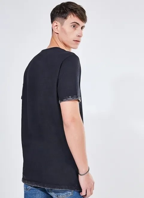 camiseta alongada estampa emborrachada camiseta alongada estampa emborrachada