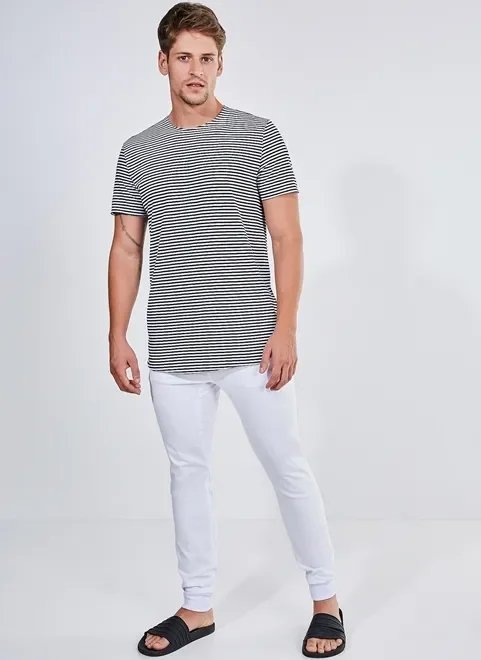 calça jogger branca em sarja calça jogger branca em sarja