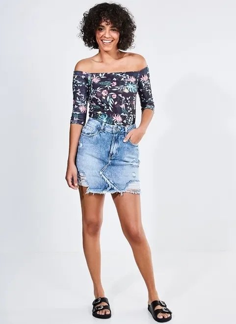 blusa ombro a ombro estampa floral blusa ombro a ombro estampa floral