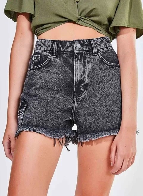 short hot pants em jeans black short hot pants em jeans black
