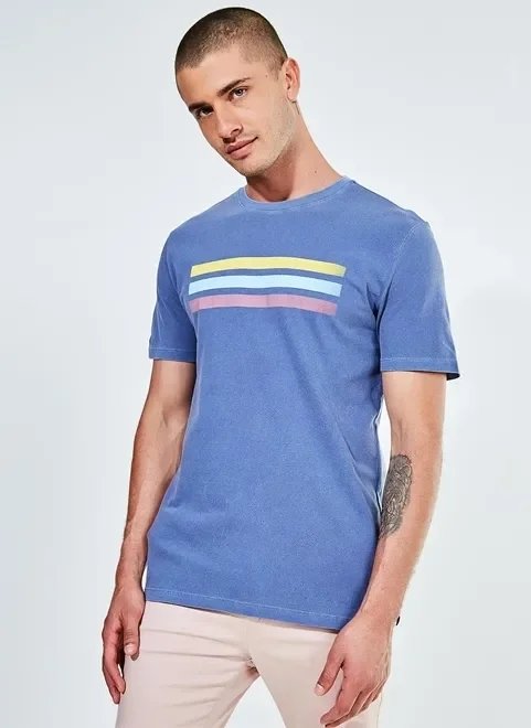 camiseta listras color camiseta listras color
