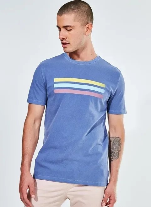 camiseta listras color camiseta listras color