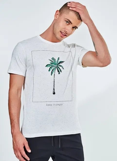 camiseta coqueiro em malha botonê camiseta coqueiro em malha botonê