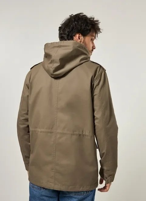 jaqueta em sarja com bolsos cargo jaqueta em sarja com bolsos cargo