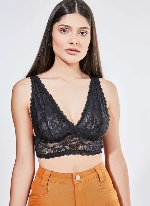 top preto em renda top preto em renda