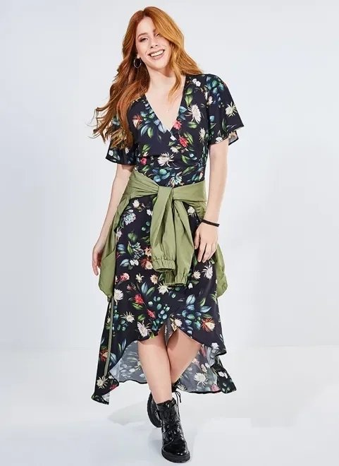 vestido longo cachequer floral vestido longo cachequer floral