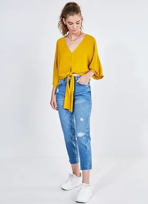 blusa manga morcego com amarração blusa manga morcego com amarração