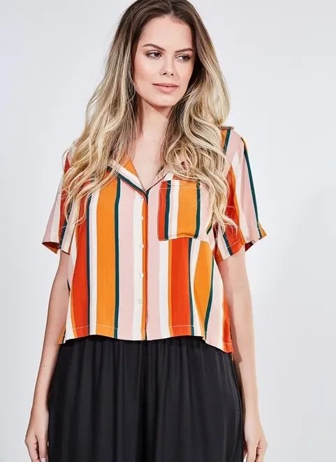 camisa cropped listrada camisa cropped listrada