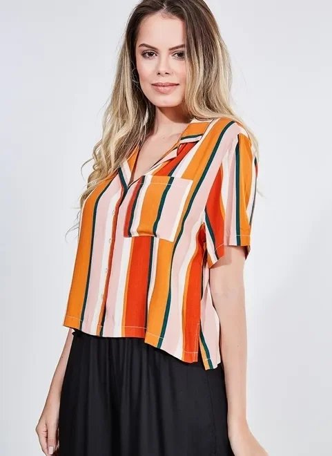 camisa cropped listrada camisa cropped listrada