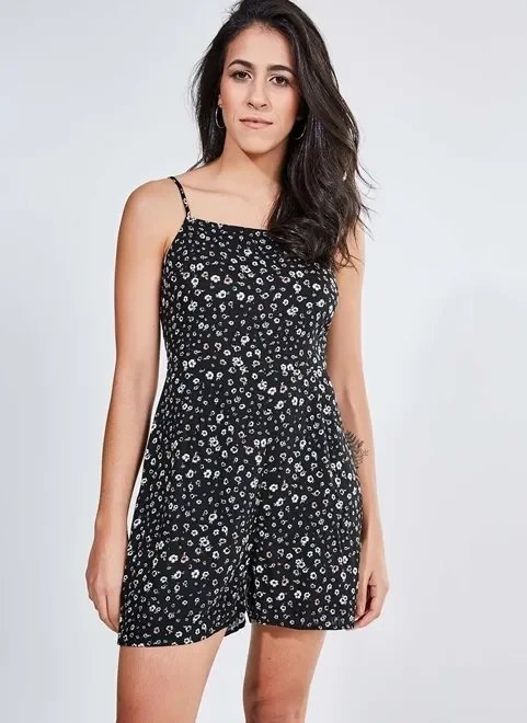 macaquinho estampado com amarração macaquinho estampado com amarração