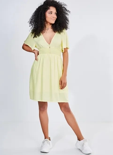 vestido curto amarelo candy com lastex vestido curto amarelo candy com lastex