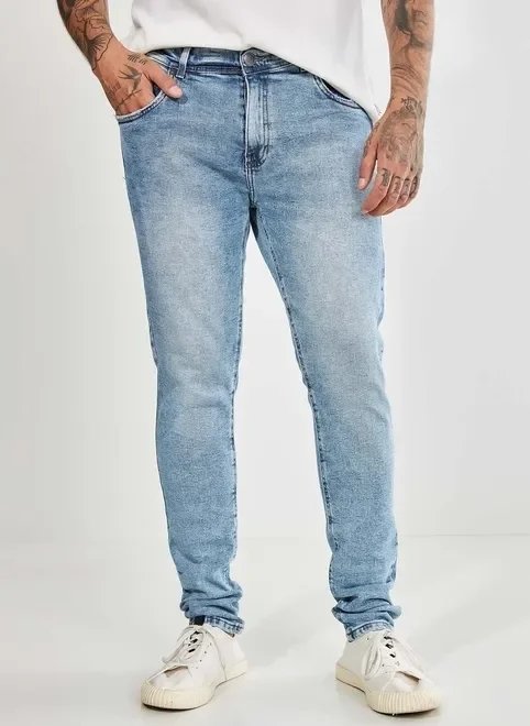 calça super skinny em jeans marmorizado calça super skinny em jeans marmorizado