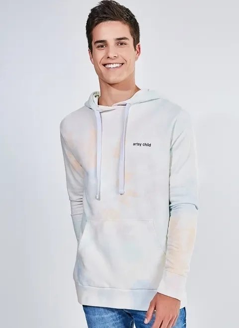 moletom tie dye alongado moletom tie dye alongado