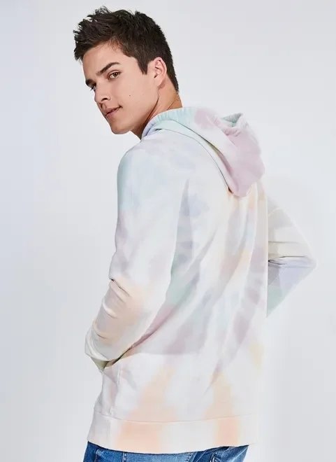 moletom tie dye alongado moletom tie dye alongado