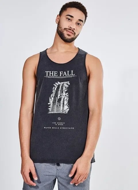 regata marmorizada estampa cachoeira regata marmorizada estampa cachoeira