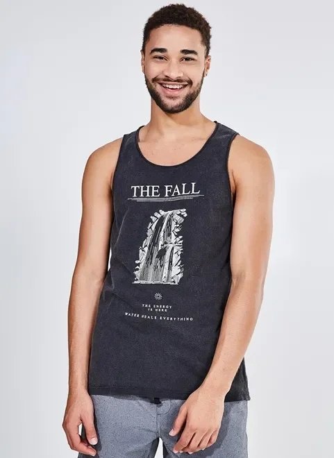 regata marmorizada estampa cachoeira regata marmorizada estampa cachoeira