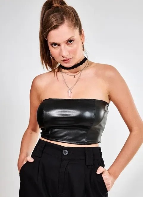 top em material sintético top em material sintético