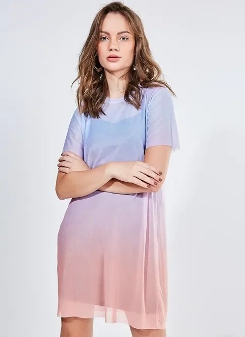 vestido degradê em telinha vestido degradê em telinha