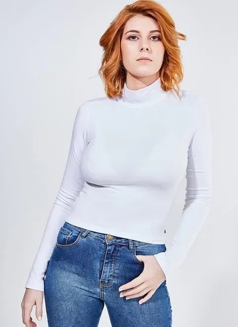 blusa cropped básica gola alta blusa cropped básica gola alta