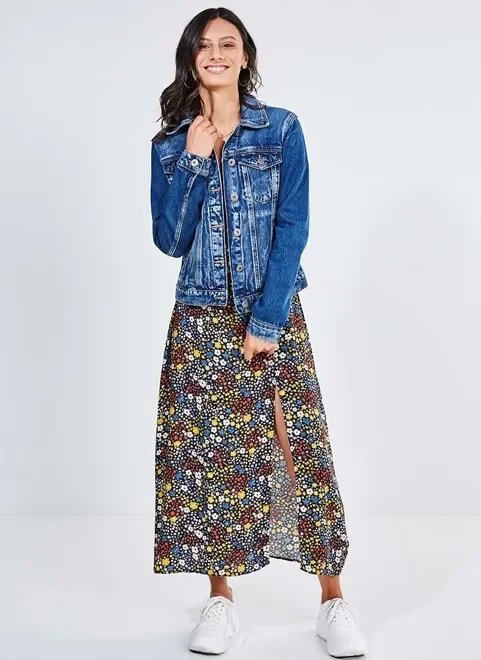 vestido midi acinturado floral vestido midi acinturado floral