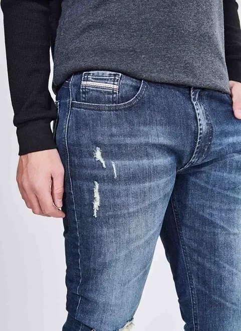 calça super skinny em jeans escuro calça super skinny em jeans escuro