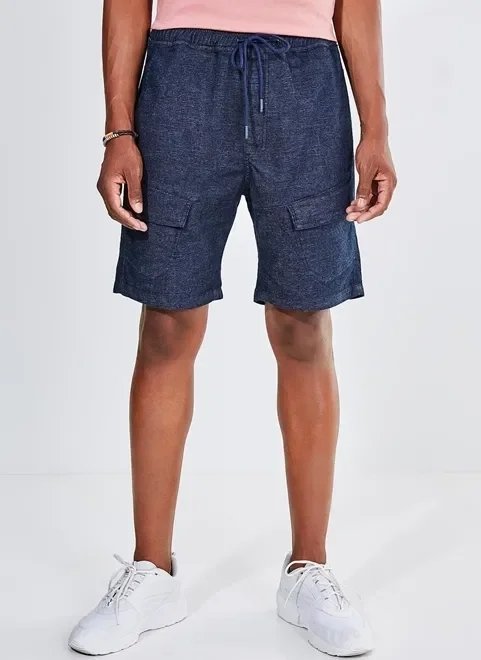 bermuda em jeans escuro bermuda em jeans escuro