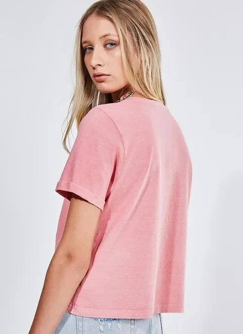 blusa manga curta básica blusa manga curta básica