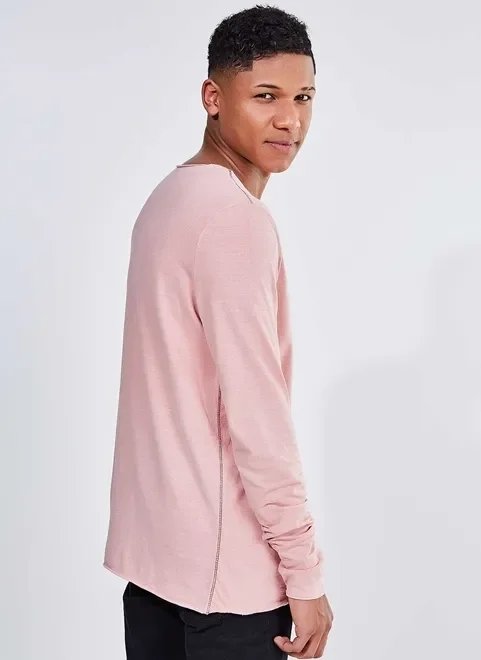 camiseta manga longa rosa camiseta manga longa rosa