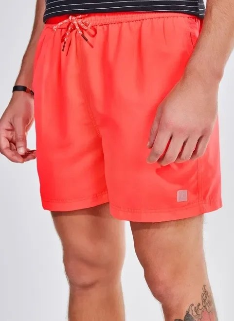 bermuda de banho laranja neon bermuda de banho laranja neon