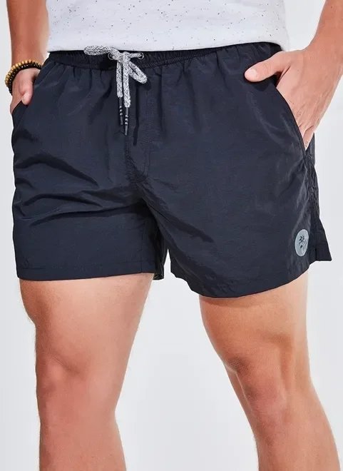 short de banho liso preto short de banho liso preto