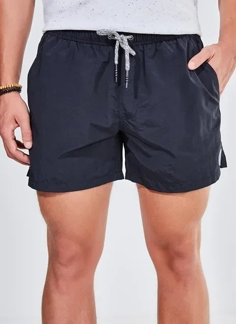 short de banho liso preto short de banho liso preto