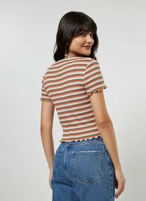 blusa cropped listrada blusa cropped listrada